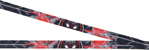 Vista 3 de Marvel Spider-Man Miles Morales - Soporte para credencial de identificación con colgante de goma y calcomanía coleccionable