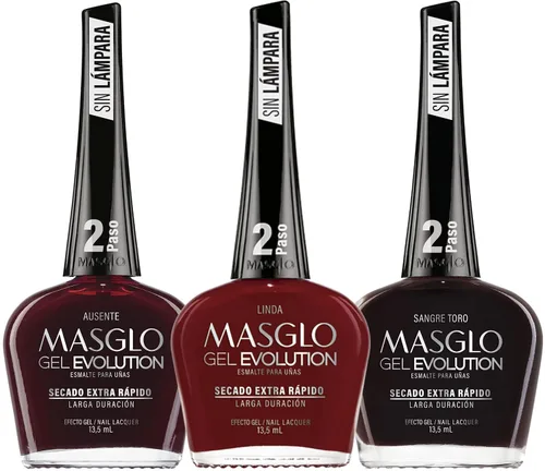 Vista 12 de MASGLO GEL EVOLUTION - Esmalte de uñas efecto gel, no requiere lámpara UV/Led, duración hasta 12 días, 1 pieza de color Gel sin necesidad de lampara