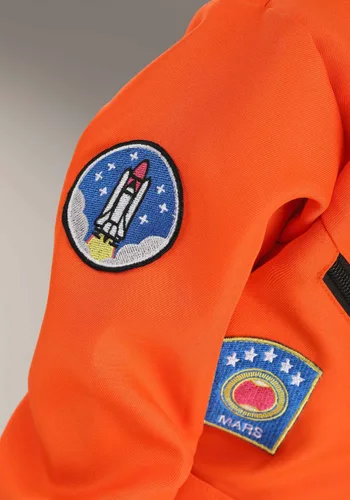 Vista 6 de Disfraz de Mono de Astronauta Naranja para Niños Pequeños Multicolor