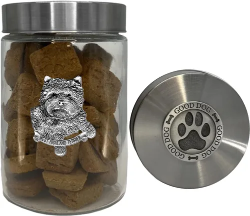 Vista 37 de Heritage Pewter Basset Hound Good Dog Treat Jar – Tarro de golosinas de 34 onzas con tapa hermética a rosca Regalo para propietarios de Basset