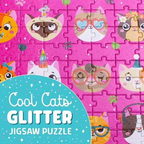 Vista 4 de Rompecabezas de 100 piezas Chuckle & Roar - Cool Cats