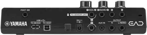 Vista 4 de Módulo de batería electrónica-acústica Yamaha EAD10 con micrófono estéreo y disparador, Negro