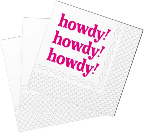 Vista 7 de SharkBliss Howdy Servilletas de cóctel – Servilletas de papel Howdy para discoteca de vaquera occidental Last Rodeo Nashville despedida de soltera