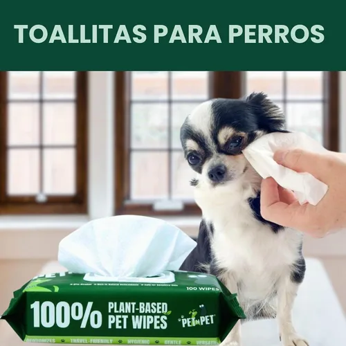 Vista 7 de PET N PET Toallitas para perros, 100 unidades, sin perfume, hipoalergénicas