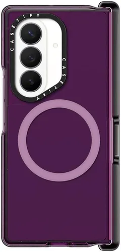 Vista 9 de CASETiFY Funda para Galaxy Z Fold8 - Impacto magnético transparente negro claro negro