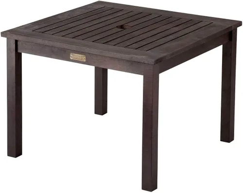 Vista 3 de Mesa auxiliar de madera para exteriores, mesa auxiliar, muebles de piscina para patio (gris madera flotante)