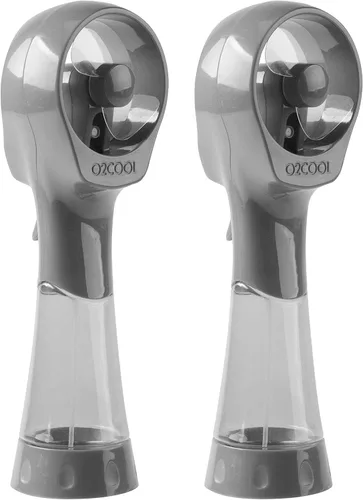 Vista 11 de O2COOL Elite Ventilador de nebulización de agua portátil con batería (azul)