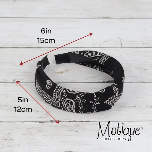 Vista 5 de Motique Accessories Diadema con nudo turbante de cachemira para niñas