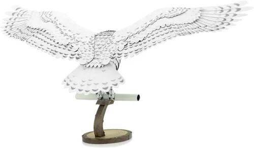 Vista 7 de Fascinations Metal Earth Premium Series Harry Potter Hedwig 3D Kit de modelo de metal con pinzas