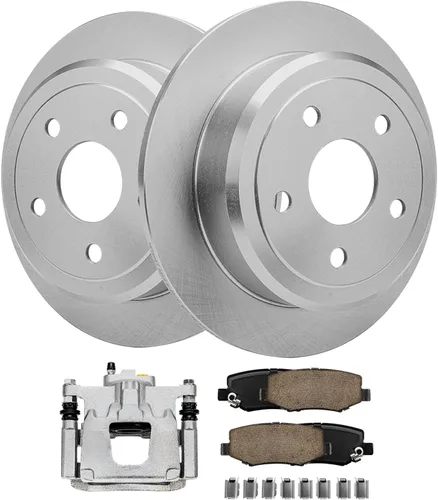 Vista 30 de Detroit Axle - Rotores de freno para Nissan NV2500 NV3500 NV1500 NV1500 2012-2021, repuesto de rotores de freno de disco: rotor delantero de 14.17