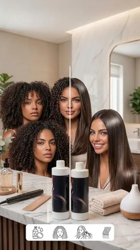 Vista 4 de KERA FRUIT Cirugia Capilar Para el Cabello Libre de Formol - Antifrizz Deep Hydratation - Reparación de Tratamiento Capilar - Resultados