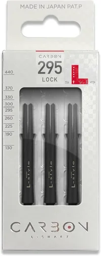 Vista 10 de L-style L-Shaft Carbon Locked Dart Shafts – Lightweight Carbon Shafts for Soft Tip & Steel Tip Darts – Set of 3