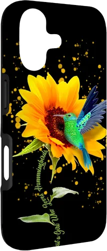 Vista 3 de Just a Girl who Love Hummingbirds Sunflower Bird Cute Flower Case for iPhone 17