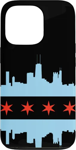 Vista 10 de Chicago Flag Skyline City of Chicago Pride Case for iPhone 17