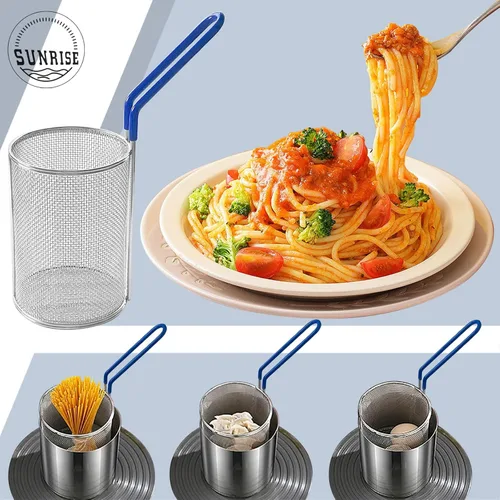 Vista 6 de Sunrise Cesta de hervir pasta de acero inoxidable (1, 5 pulgadas de profundidad x 7 pulgadas de alto)