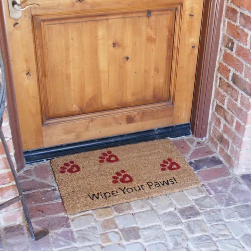 Vista 3 de Rubber-Cal ¡Limpia tus patas! Felpudos de animales, 18 x 30 pulgadas