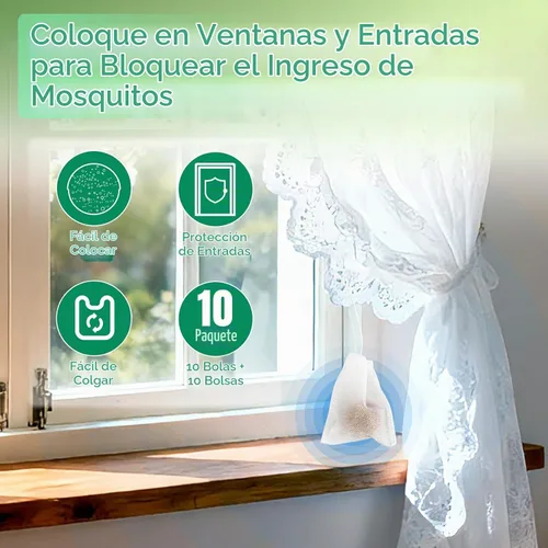 Vista 7 de Repelente de mosquitos, 10 paquetes con bolsas de bolsitas con cordón, fórmula a base de plantas de aceite de citronela y menta para camping, pesca