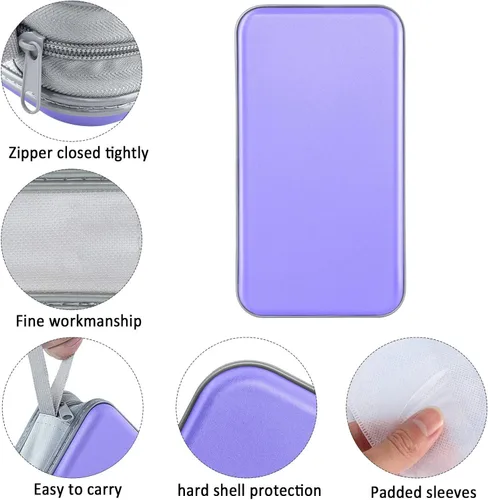 Vista 2 de Siveit - Estuche para CD/DVD con capacidad para 80, soporte de discos de plástico duro, carpeta de almacenamiento para CD DVD, para coche, hogar