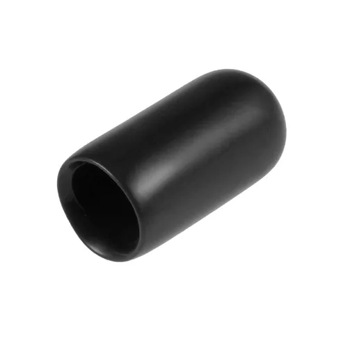 Vista 60 de uxcell 80 tapas de goma de 0.551 in de vinilo de identificación redonda tapa tapa de rosca de tornillo protectores negro