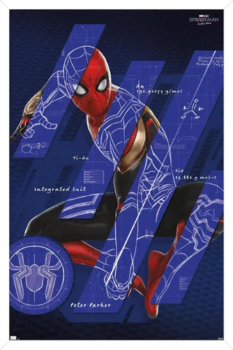 Vista 14 de Trends International Marvel Spider-Man: No Way Home - Póster de pared de bares, 14.725 x 22.375 pulgadas, versión enmarcada de madera de granero