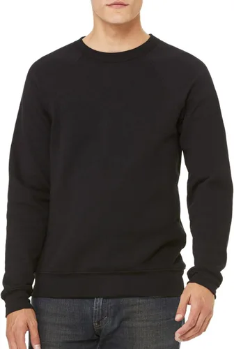 Vista 50 de Bella Canvas Sudadera de forro polar de esponja con cuello redondo (3901), Gris oscuro (Dark Grey Marble Fleck), M