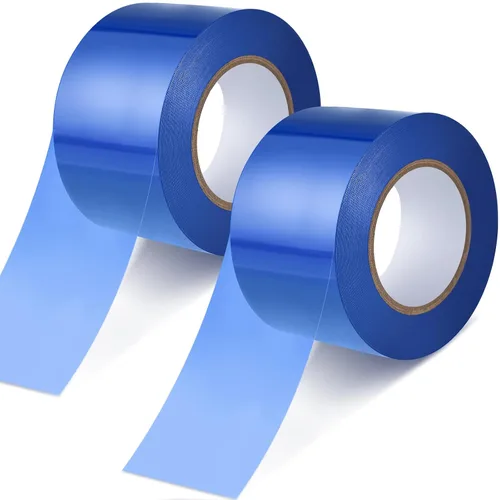 Vista 7 de Frienda 2 rollos de cinta transparente extraíble para arañazos, cinta azul para ventana, superficie azul, suministros de ventana autoadhesiva