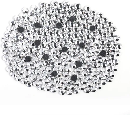 Vista 17 de 6000 PIEZAS Diamantes de Imitación Hotfix a Granel, Diamantes Naranja para Manualidades y Ropa, Diamantes de Imitación para Decoración DIY, SS10