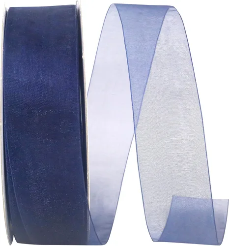 Vista 99 de Reliant Ribbon 25621-053-09C Cinta transparente de gasa, 1-1/2 pulgadas x 100 yardas, azul