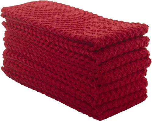 Vista 8 de DG Collections Toallas de cocina gris ceniza, paños de cocina de rizo 100% algodón para limpieza, secado y altamente absorbente, paño de cocina