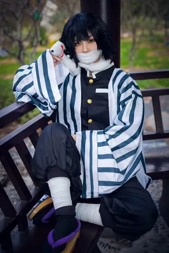 Vista 3 de Nezuko - Conjunto de cosplay de anime kimono, para adultosniñospelucas, una variedad de estilos para elegir