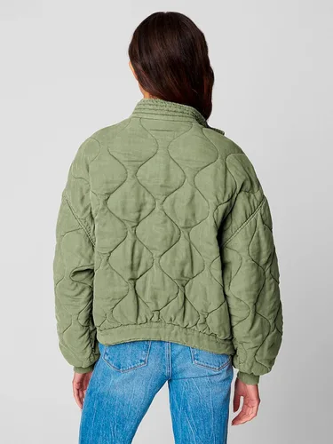 Vista 2 de BLANKNYC Womens Luxury Clothing Tencel Drop Shoulder Quilted Jacket