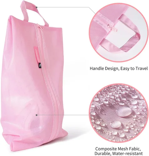 Vista 2 de pack all Bolsas de viaje resistentes al agua, organizador de zapatos con cremallera, para hombres y mujeres