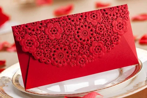 Vista 3 de 8 sobres rojos chinos, bolsillo para dinero, organizador de accesorios de fiesta, envolop para ocasiones de negocios, tarjetas invitadas, bodas