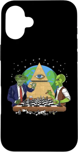 Vista 22 de Funda para iPhone 14 Pro Alien Illuminati Conspiracy Theory All Seeing Eye Aliens