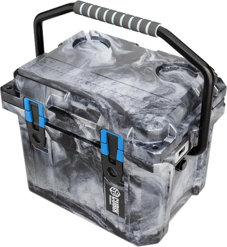 Vista 15 de Cubix Outdoors, Enfriador personal rotomoldeado QuadraX 10QT, hielera dura aislante portátil, retención de frío de 3 días, portaviandas Gris granito