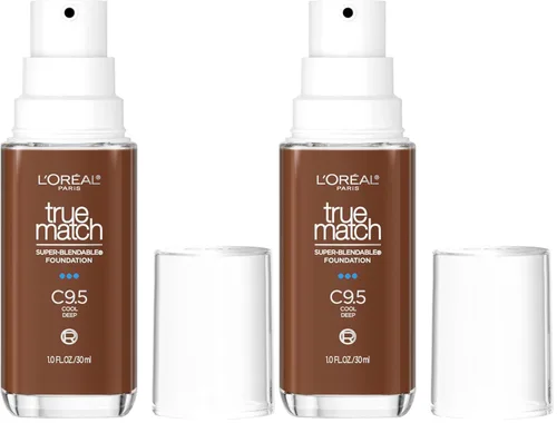 Vista 42 de L'Oreal Paris True Match - Base líquida supermezclable, maquillaje de base líquida de cobertura media, C0.5, ligero, 1 onza líquida