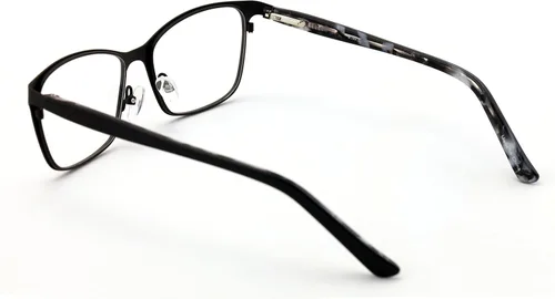 Vista 5 de Gafas de lectura de acero inoxidable de moda para mujer, marco de lente transparente, lector de metal