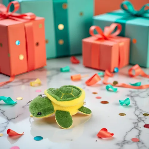 Vista 2 de Jowxsx Tortuga de peluche de tortuga marina de peluche adorable lindo animal de peluche decoraciones de fiesta para adultos para bolsa de regalo