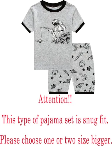 Vista 2 de Family Feeling Boys Summer Pajamas Sets Short Sets