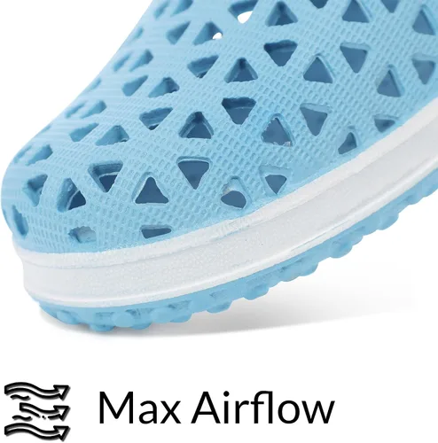 Vista 5 de Zapatos de agua ventilados para mujer, zapatos de ducha antideslizantes, zapatos de meter para piscina, playa, jardín y exteriores