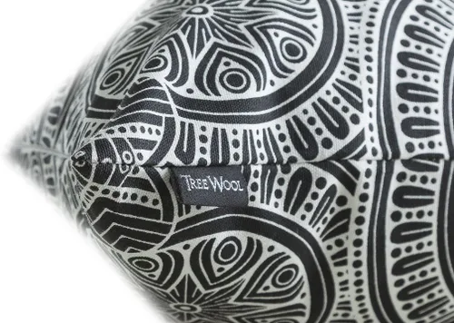 Vista 5 de TreeWool - Juego de 2 fundas para almohadas decorativas, diseño caleidoscopio, almohadas de cojín, cubierta deslizante para almohada y para el sofá