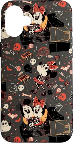 Vista 22 de iPhone 16 Disney Mickey Mouse & Minnie Mouse Scary Sweet Halloween Case