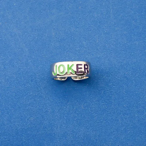 Vista 6 de FAADBUK Joker Harlery Quinn Anillo de amistad para pareja, novio, novia, regalo para mejor amiga, regalo de Harley Quinn y Joker Lover