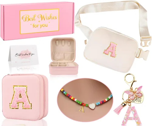 Vista 9 de Riñonera personalizada para niñas, Blanco Rosa, Small