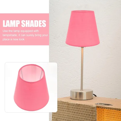 Vista 6 de DOITOOL Pantalla de tambor para lámpara de mesa, lámparas de pie, pantalla de lámpara de araña, pantalla de lámpara de arpillera de granja, pantalla