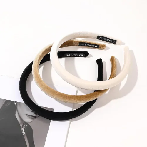 Vista 9 de Ivyu Diademas acolchadas para mujer, 3 piezas de diademas para mujer de moda, bandas para el cabello, diadema neutra hinchada 3Color básico