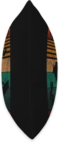 Vista 2 de Summer Kitesurf Apparel For Kitesurfers Almohada de kitesurf envejecida Feel the Wind, Ride The Waves, 16 x 16 pulgadas, multicolor