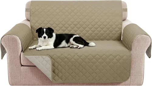 Vista 67 de Fundas para Silla Reclinable Reversibles Funda de Sofá para Mascotas Protector de Muebles Lazy Boy (Silla 23'', Beige/Beige)