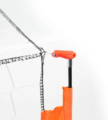 Vista 5 de Bownet Red de portería de fútbol portátil (3 x 5 pies) de configuración rápida, marco de acero duradero con recubrimiento de polvo, para interiores