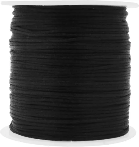 Vista 113 de Mandala Crafts Cordón de satén de cola de rattail de 0.02 in para nudos chinos de macramé
